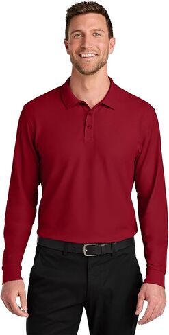 Port Authority Unisex Wearever Signature Pique Long Sleeve Polo in Saudi Arabia