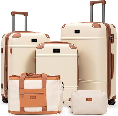 Expandable Luggage Sets 5 Piece with Detachable Spinner Wheels and TSA Lock,ABS Hard Case Suitcases with Wheels,Carry On Luggage Set in Saudi Arabia