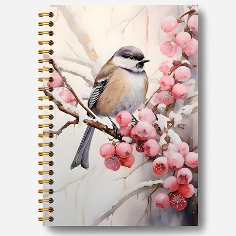 Christmas Notebook, Farmhouse Christmas Owl Journal, Owl Gifts, Christmas Office Gifts for Coworkers, Christmas Composition Notebook, Christmas Spiral Notebook 5.5x8.3 Inch in Kuwait