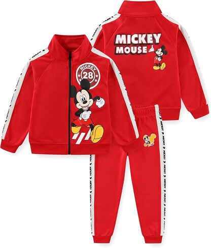 Disney Mickey Boys Zip Up Jacket and Pants 2 Piece Set for Toddler and Big Kids in Saudi Arabia