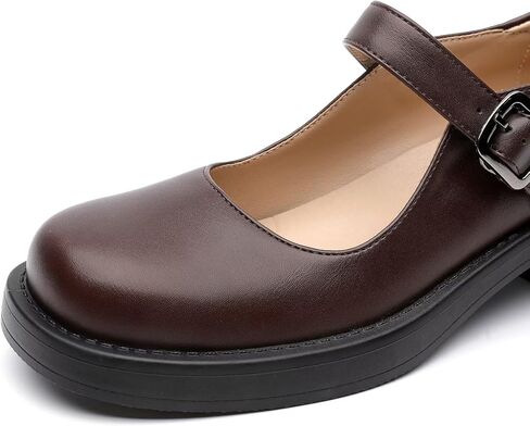 Mary Jane Heels for Women, Gothic Square Toe Ankle Strap Oxford Shoes for Women in Saudi Arabia