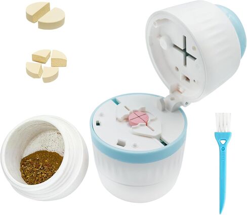 Pill Cutter 1/3 Pill Splitter for Small and Large Pills with Stainless Steel Blade for Cutting Pills in one Third or Half, Portable Pill Organizer, Ideal for Cutting Tablets, Vitamins in Saudi Arabia