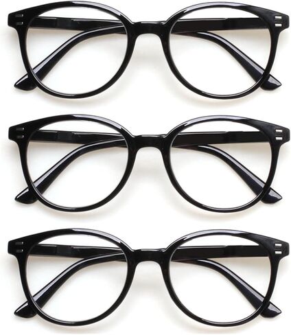 SIGVAN 3 Pack Reading Glasses Spring Hinge Stylish Readers Black/Tortoise for Men and Women in Saudi Arabia