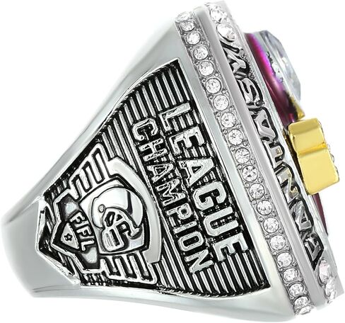 2025 Fantasy Football Championship Ring Red مع جائزة Box League Champion Trophy Rings Premium لـ Winne in Kuwait
