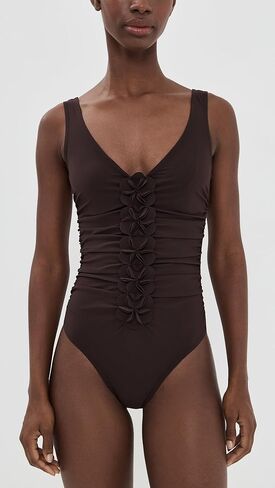 Karla Colletto Women's Tess V Neck Silent Underwire Tank One Piece in Saudi Arabia