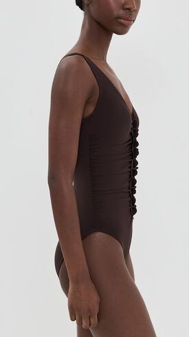 Karla Colletto Women's Tess V Neck Silent Underwire Tank One Piece in Saudi Arabia