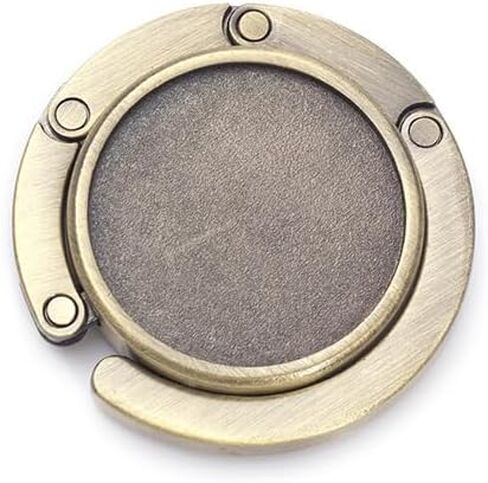 Purse Hanger for Table, Folding Handbag Hook, Portable Bag Holder, Non-Slip, Strong & Durable, 1 Piece, Antique Bronze in Saudi Arabia