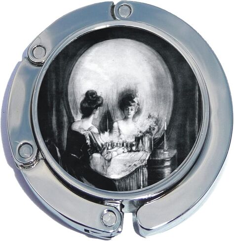 NewCharms All is Vanity Skeleton Skull Foldable Purse Hanger in Saudi Arabia