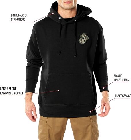 Rothco USMC Dogs of War Hoodie – Printed United States Marine Corps Graphic Hooded Sweatshirt in Saudi Arabia