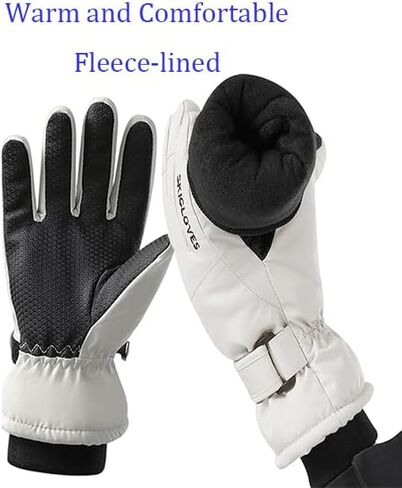 Kids Winter Thermal-Warm Windproof Ski-Gloves Outdoor Snowboarding Gloves for 6-12 T in Saudi Arabia