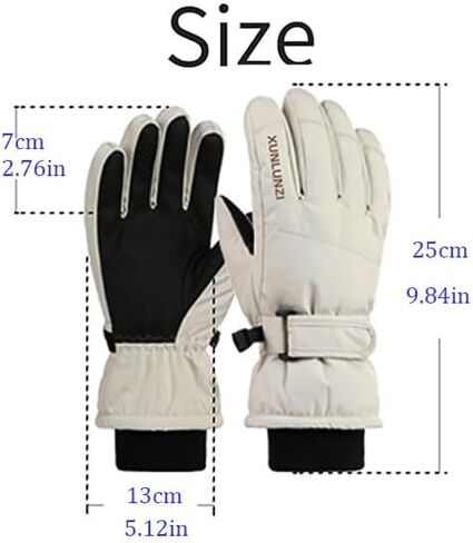 Kids Winter Thermal-Warm Windproof Ski-Gloves Outdoor Snowboarding Gloves for 6-12 T in Saudi Arabia
