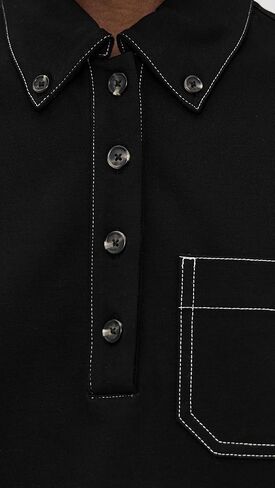 rag & bone Women's Irina Contast Stitch Polo in Saudi Arabia