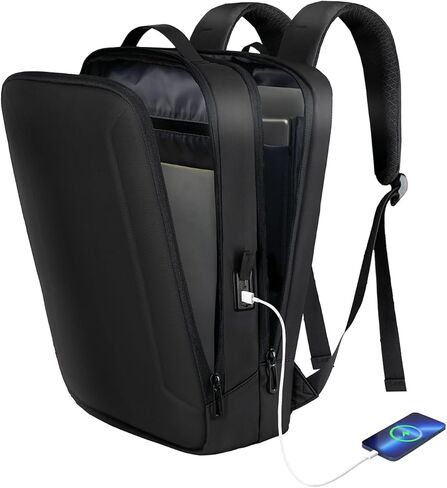 Slim Laptop Backpack for Men, Business Backpack with USB Charger,Small Lightweight Anti-theft Travel Backpacks 15.6 inch Professional Tech Backpack for Work Office College in Kuwait