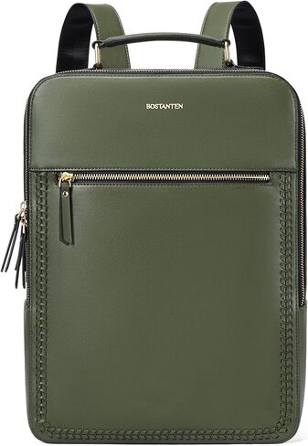 حقيبة الظهر الجلدية Bostanten 15.6 بوصة BAPOP BAG TRAIVE CASTALE COMPATE COLLERT COLLERT BOSTHENT COTHER COTHER in Kuwait