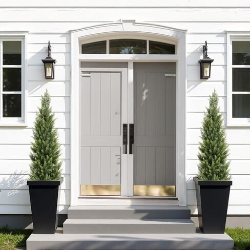 Artificial Simulated Pine Shrubs, UV Resistant, for Decorating Porches, Front Doors, and Terraces.2pack Fully Decorated(6ft) in Saudi Arabia