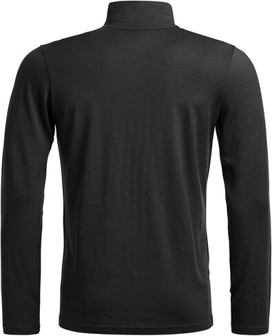 Ortovox Men’s 185 Rock’n’Wool Zip Neck, Merino Wool Ski Touring Baselayer with Quarter Zip & Stretch Comfort in Saudi Arabia