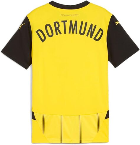PUMA Kids Boys BVB Home Crew Neck Short Sleeve Jersey Replica Casual - Yellow in Saudi Arabia