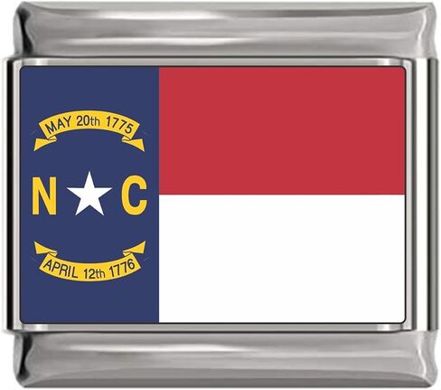 NewCharms State of North Carolina Photo Flag Italian Charm in Saudi Arabia