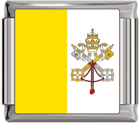 NewCharms Vatican City Square Flag Italian Charm in Saudi Arabia