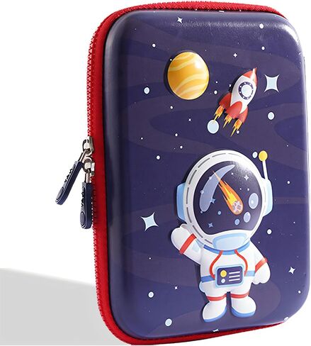 Pencil Case for Girls Boys, Kids Cute Pencil Case Pencil Pouch, 3D EVA Large Capacity Pen Holder, School Supplies for Kids Back to School Gifts (Navy Astronaut) in Kuwait