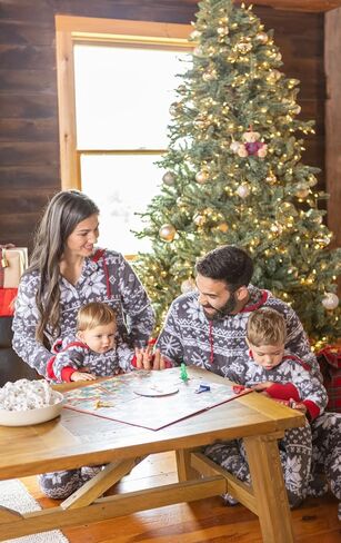 PajamaGram Family Pajamas Matching Sets - Christmas Onesie, Men, Gray, MD in Saudi Arabia