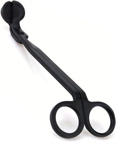 Candle Trimmer Wick,Stainless Steel Wick Clipper Cutter,Long Handle Candle Accessory(Black) in Saudi Arabia