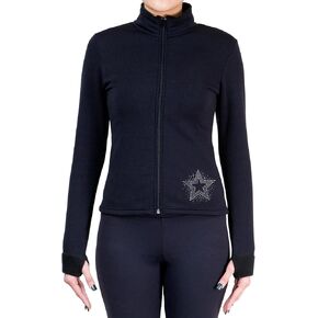 NY2 SPORTSWEAR Figure Skating Polartec Polar Fleece Jacket with Rhinestones JR137 - Child Sizes in Saudi Arabia