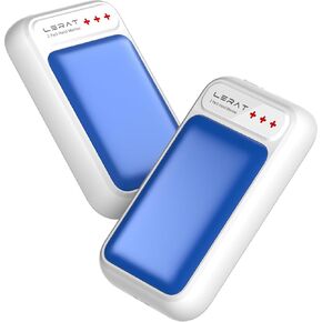 تدفئة اليد القابلة لإعادة الشحن، 2 حزمة، تدفئة اليد الكهربائية، تسخين سريع، سخان جيب محمول، 2 في 1 شحن سريع لتدفئة اليد للأماكن الخارجية في الهواء الطلق، هدية أكثر دفئًا لعيد الميلاد والجولف والتخييم in Kuwait