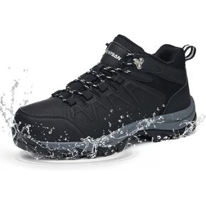 أحذية المشي لمسافات طويلة مقاومة للماء للرجال، دعم الكاحل غير قابل للانزلاق، أحذية رياضية عصرية للتنس، أحذية مشي مريحة متينة للرحلات والجري على الطرق والمغامرات الخارجية in Kuwait