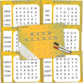 Keeping Busy Reusable Word Search with Markers Level 3 | Dementia Activities for Seniors to Keep Busy Alzheimers Activities for Dementia Patients Activities for Elderly with Dementia Games for Seniors in Kuwait