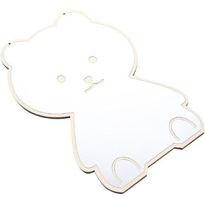 Uonlytech Bear Shaped Wall Hanging Mirror for Nursery and Room Acrylic Decorative Mirror Pendant Chic Room Decor Design in Saudi Arabia
