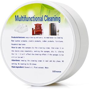 Multifunctional Cleaning Stain Removal Pastes,White Shoes Cleaning Cream,White Shoes Cleaner,Multipurpose Stains Removing Cleaners for Leather Products,Plastic Products,Furnitures,Household Appliance in Saudi Arabia