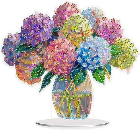 Eiflow Tabletop Diamond Art Painting Kit Horse, Stand Up Gem Painting Craft Kit for Adults, DIY Special Diamond Desk Placement Ornament, Box Package in Kuwait