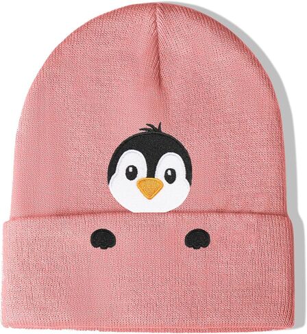 Penguin Gifts Embroidered Beanie Hat for Women Men Penguin Lovers Animal Birthday Christmas Stocking Stuffers Gifts in Saudi Arabia