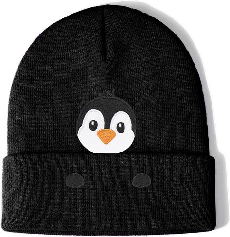 Penguin Gifts Embroidered Beanie Hat for Women Men Penguin Lovers Animal Birthday Christmas Stocking Stuffers Gifts in Saudi Arabia