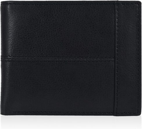 محفظة جلدية من Oak Leathers للرجال - محافظ RFID ثنائية الطي مع 9 بطاقات ائتمان ونافذة واحدة لبطاقة الهوية وجيب أمامي رفيع وبسيط هدية للرجال in Saudi Arabia
