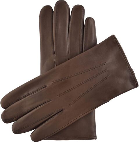 Fratelli Orsini Winter Gloves Marco Brown for Men - Lambskin Leather Gloves with brown fur lining - color Brown in Saudi Arabia