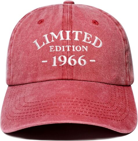 60th Birthday Gifts for Men Women, 60 Year Old Gifts Ideas, Adjustable Washed Cotton Embroidered Baseball Cap in Saudi Arabia