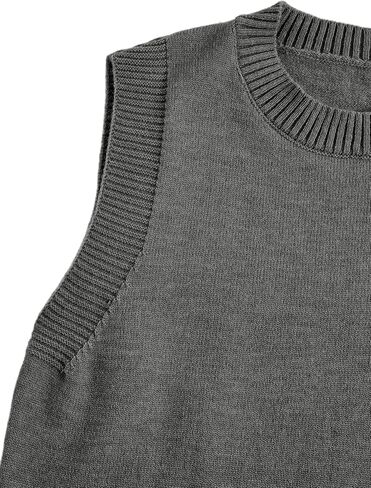 Verdusa Women's Old Money High Low Sweater Vest Sleeveless Cozy Knit Tops Fall Clothes in Saudi Arabia