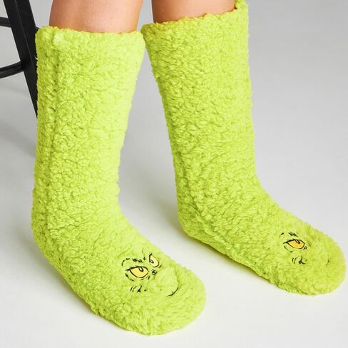 The Grinch Womens Slipper Socks, No Slip Socks - Perfect Gifts for Her in Saudi Arabia