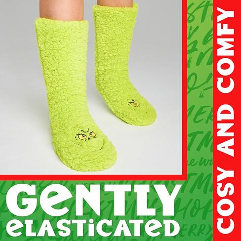 The Grinch Womens Slipper Socks, No Slip Socks - Perfect Gifts for Her in Saudi Arabia