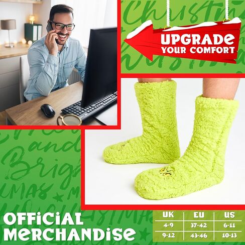 The Grinch Womens Slipper Socks, No Slip Socks - Perfect Gifts for Her in Saudi Arabia