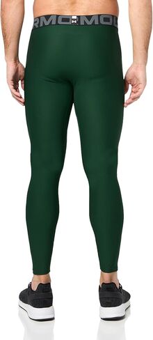 بنطال ضيق HeatGear Armor للرجال من Under Armour، (301) أخضر غابة/أبيض/أبيض، مقاس X-Large in Kuwait