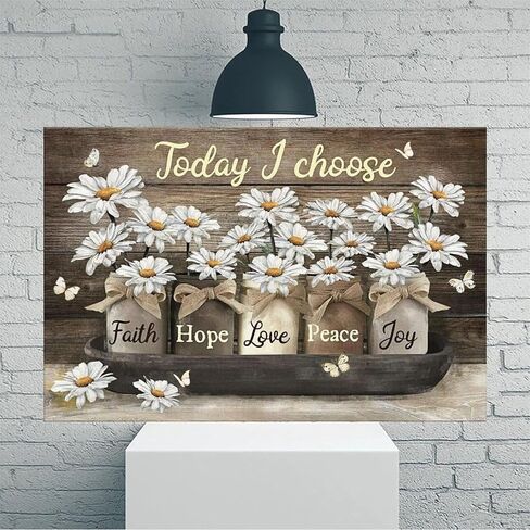 Willow Branches Butterflies Vase Wooden Vintage Rustic Canvas Wall Art - 12x18in Unframed Poster- Home & Office Decor for Living Room, Bedroom, Kitchen & Cafe in Saudi Arabia
