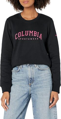 Columbia Women's Trek Graphic Crew, Black, Large in Saudi Arabia