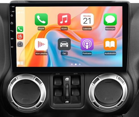 ستيريو راديو السيارة لسيارة جيب رانجلر JK كومباس جراند شيروكي دودج رام مع CarPlay Android Auto in Saudi Arabia
