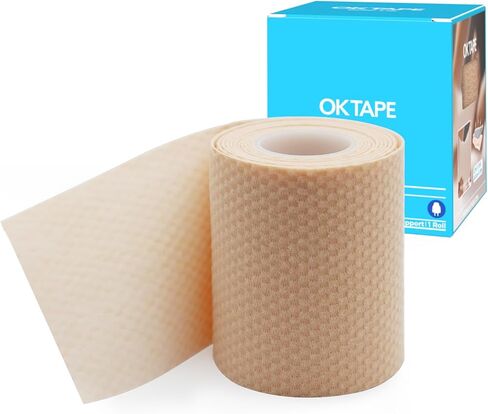 OK TAPE Short-Stretch Compression Bandage Wrap with Velcro, 2-Layer Comfort Wrap for Leg, Foot, Arm, Ideal for Use in Lymphoedema, Oedema, Latex Free - 2.5Inch x 5 Feet, 1 Roll in Saudi Arabia