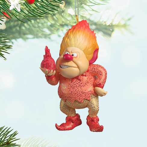 Hallmark Keepsake Christmas Ornament 2025, The Year Without a Santa Claus Heat Miser with Light, Christmas Movie Gifts in Saudi Arabia