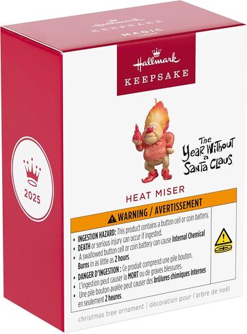 Hallmark Keepsake Christmas Ornament 2025, The Year Without a Santa Claus Heat Miser with Light, Christmas Movie Gifts in Saudi Arabia