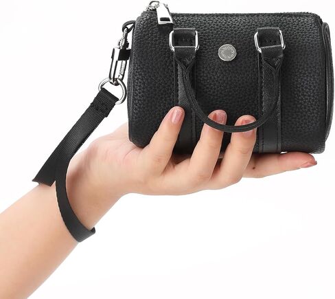 Mini Women Leather Coin Purse keychain,Straps Wristlet Keychain Wallet For Women/Men Airpods Cosmetics in Saudi Arabia
